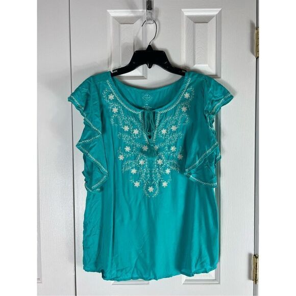NWT St Johns Bay Womens Blouse Size PM - Picture 1 of 4